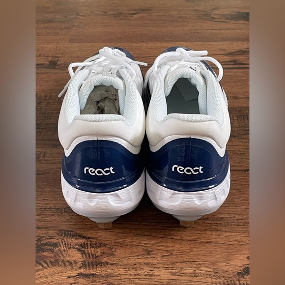 Nike Alpha Huarache Elite 4 Low ‘White Navy’ (size mens 14) - Picture 5 of 6